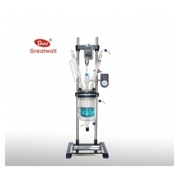 鄭州長城科工貿(mào)調速玻璃反應釜GR-5（雙層）