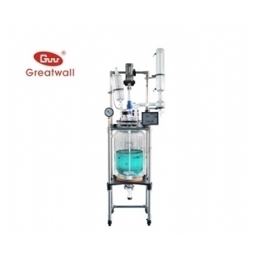 鄭州長城科工貿(mào)調速玻璃反應釜GR-10（雙層）