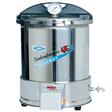 上海三申手提式不銹鋼壓力蒸汽滅菌器（定時(shí)數(shù)控）YX280/15（F）