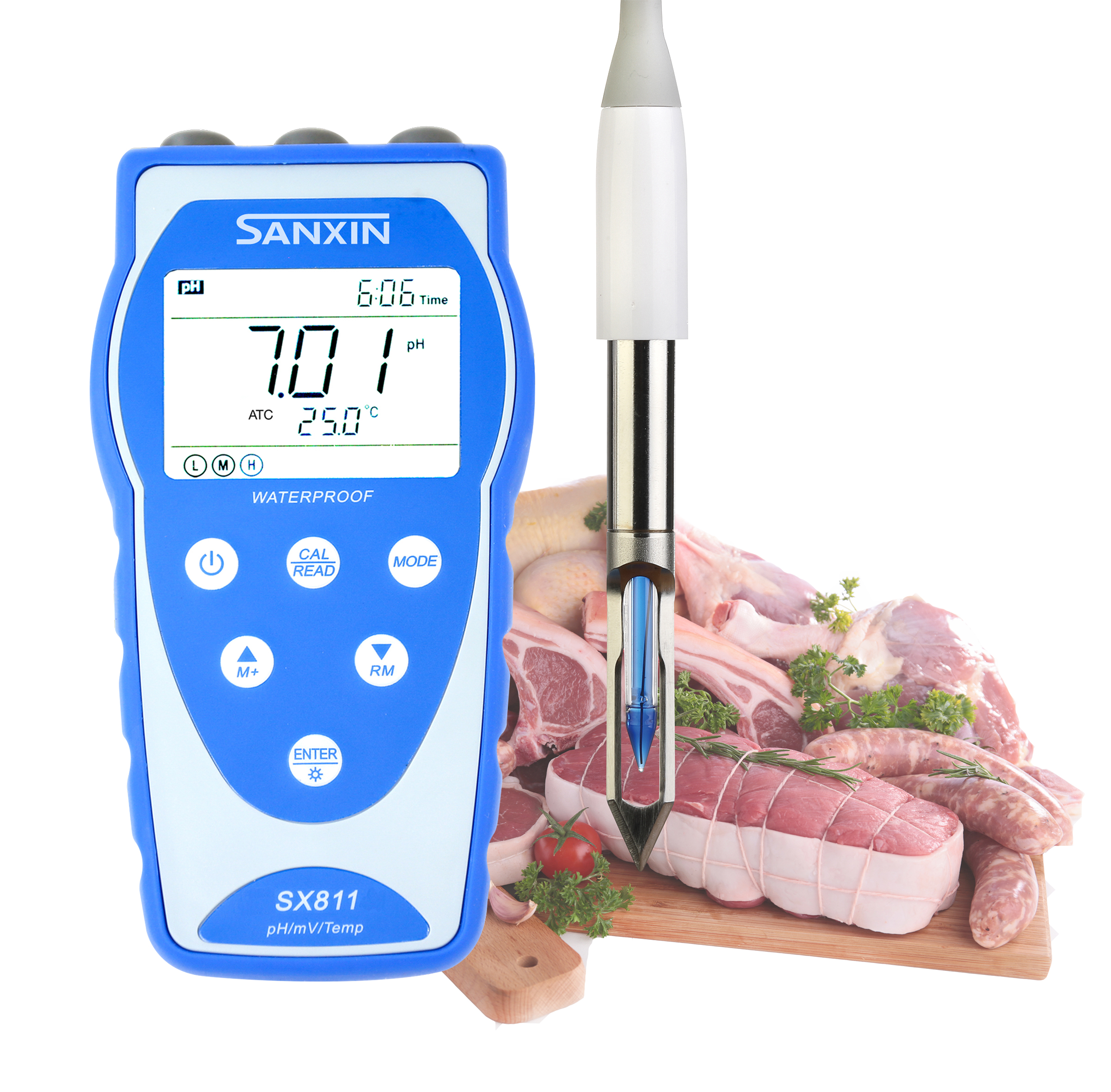 上海三信肉類穿刺型pH計(jì)SX811-MT